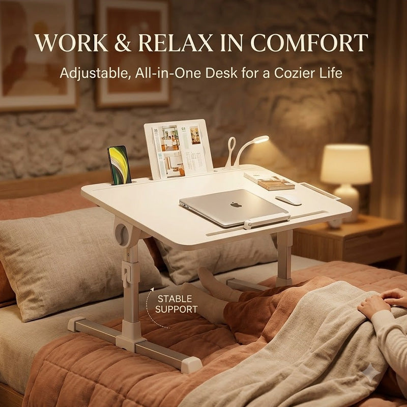 Boneroshop Adjustable Lap Desk With Light