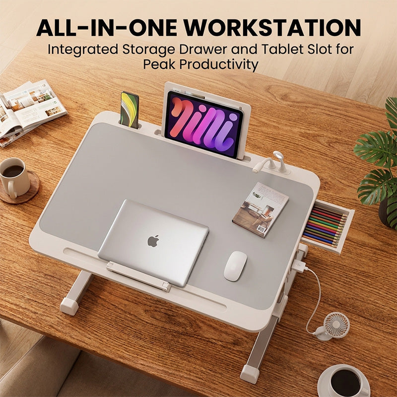 Boneroshop Adjustable Lap Desk With Light