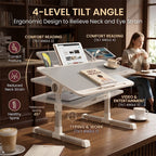 Boneroshop Adjustable Lap Desk With Light