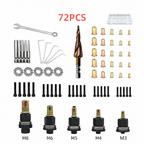 Boneroshop Carbon Steel Open End Rivet Nut Kit