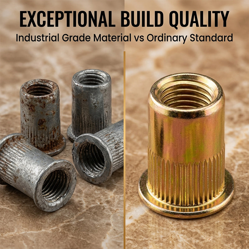 Boneroshop Carbon Steel Open End Rivet Nut Kit