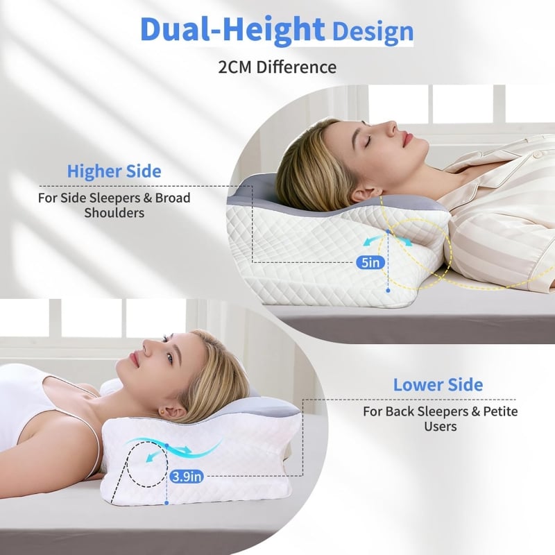 Boneroshop Cervical Neck Pain Memory Foam Pillow