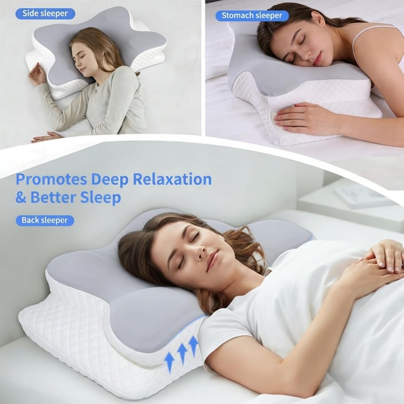 Boneroshop Cervical Neck Pain Memory Foam Pillow