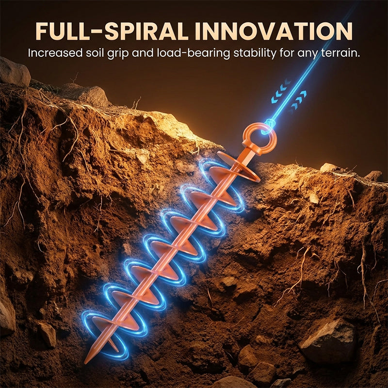 Boneroshop Ground Anchor Screw In Spiral Anchors