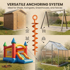 Boneroshop Ground Anchor Screw In Spiral Anchors