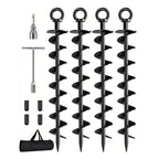 Boneroshop Ground Anchor Screw In Spiral Anchors