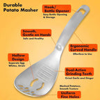 Boneroshop Multifunction Stainless Steel Cooking Grater Spoon