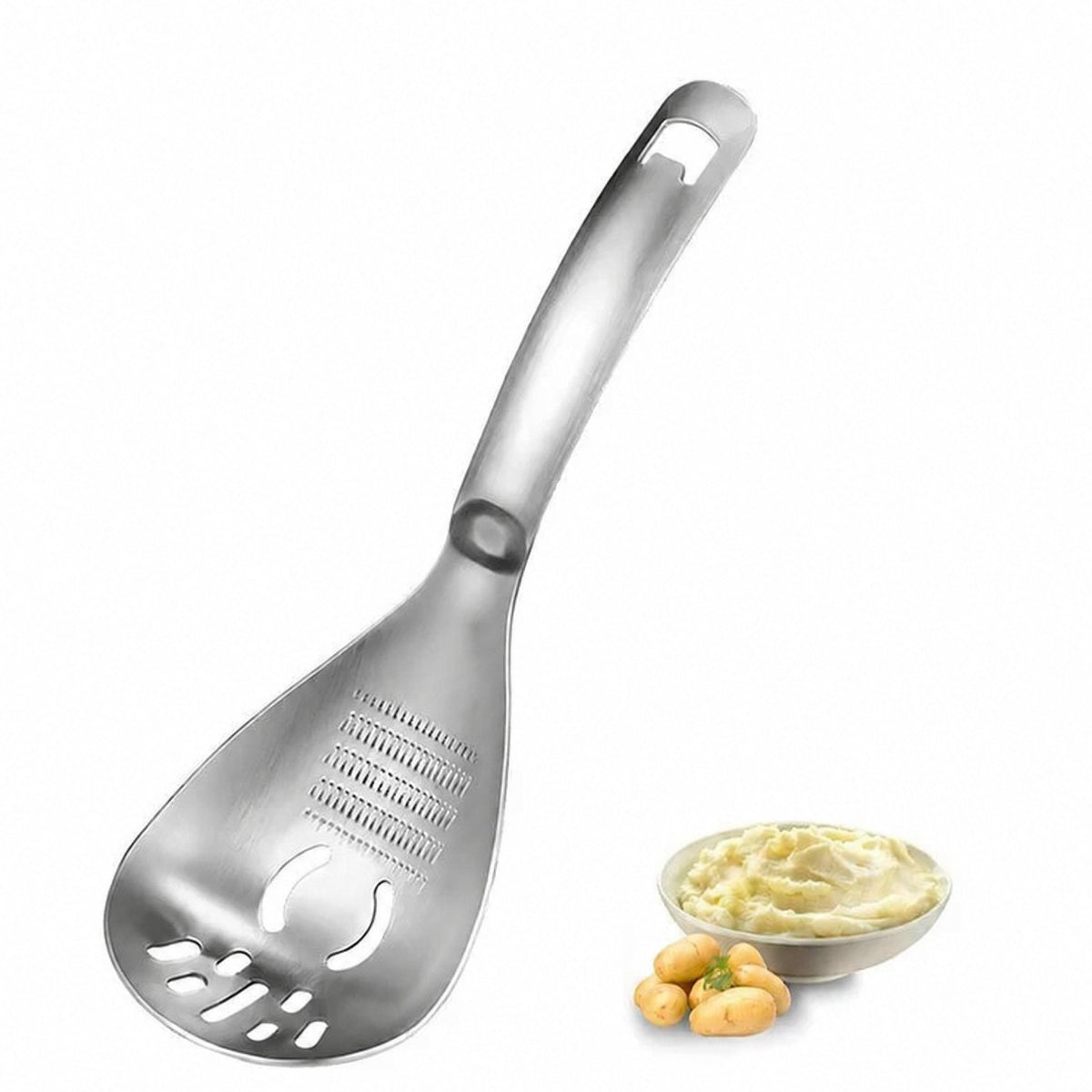 Boneroshop Multifunction Stainless Steel Cooking Grater Spoon