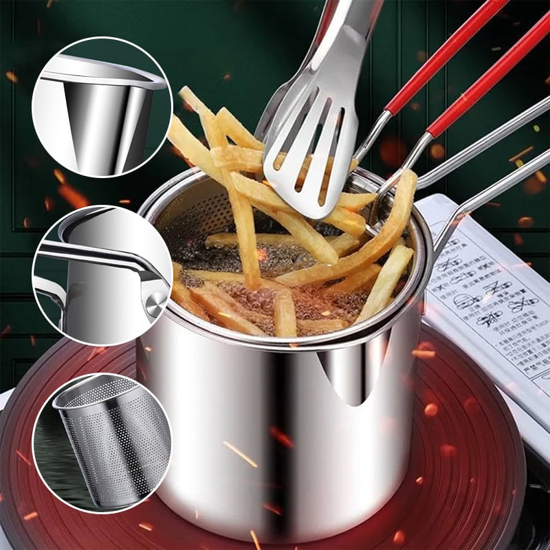 Boneroshop Multifunctional 304 Stainless Steel Fryer
