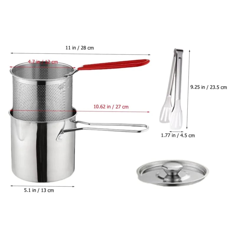 Boneroshop Multifunctional 304 Stainless Steel Fryer