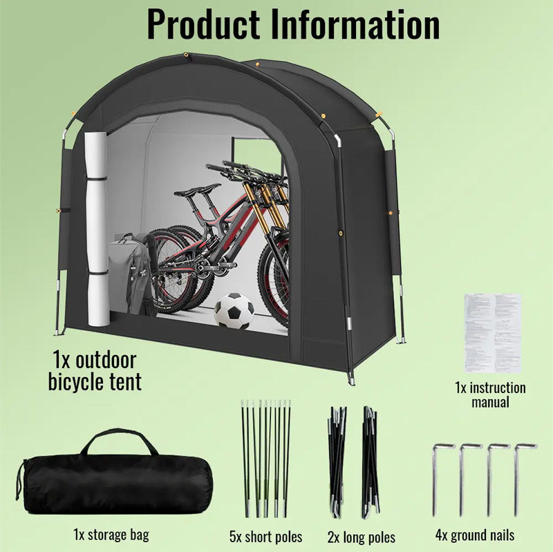 Boneroshop Portable Waterproof Outdoor Storage Shelter