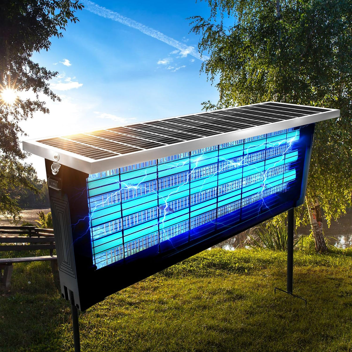 Boneroshop Powerful Solar Outdoor Bug Zapper
