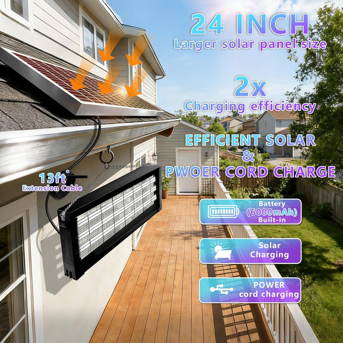 Boneroshop Powerful Solar Outdoor Bug Zapper