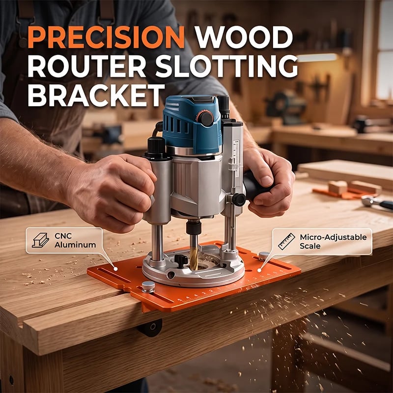 Boneroshop Precision Wood Router Slotting Guide Bracket