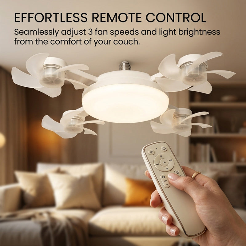 Boneroshop Remote Control Ceiling Fan Light Bulb