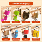 Boneroshop Wooden Screwdriver Lock & Key Activity Board