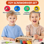Boneroshop Wooden Screwdriver Lock & Key Activity Board