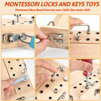 Boneroshop Wooden Screwdriver Lock & Key Activity Board
