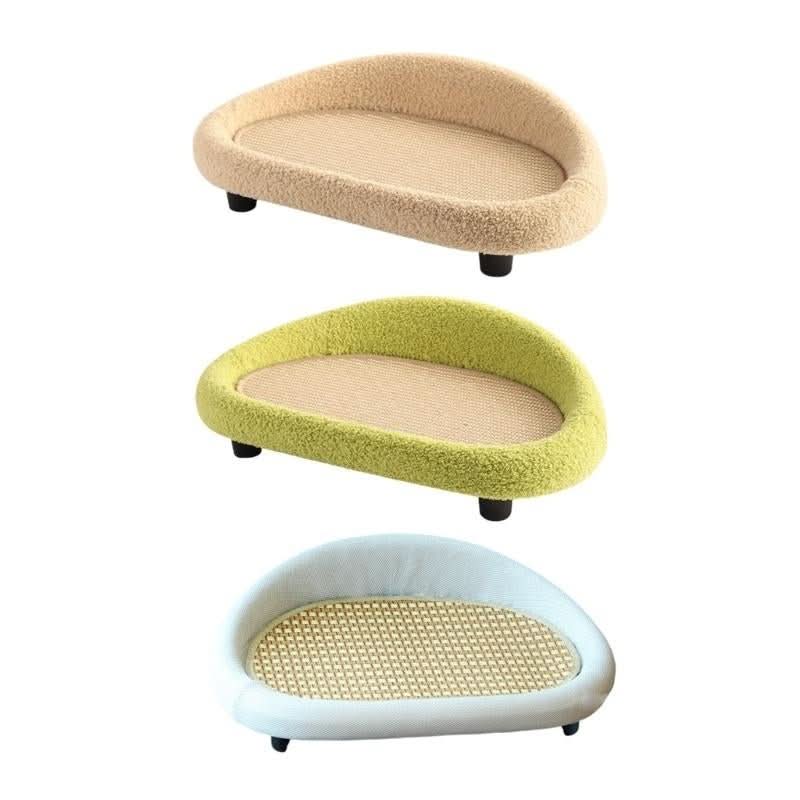 Stylish Cat Bed with Scratching Area & Cuddly Pillow