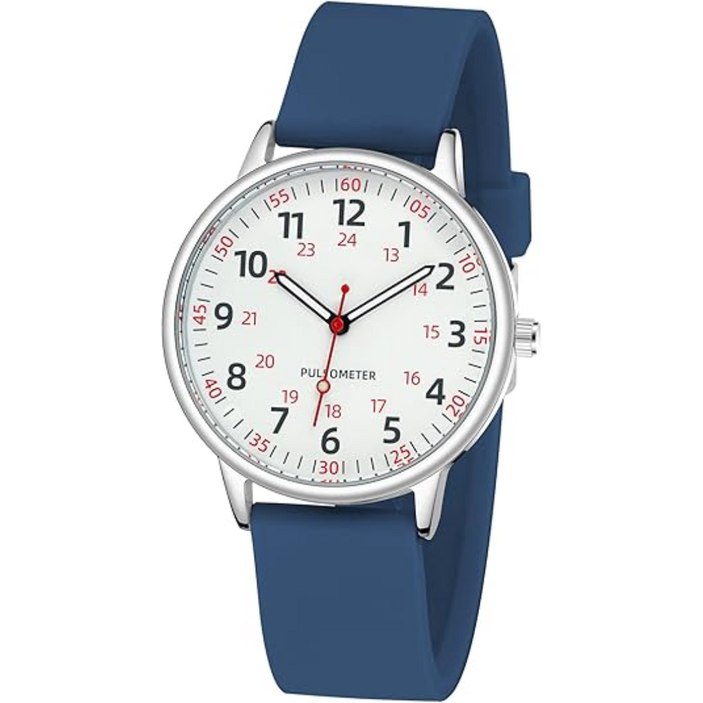Stylish Women's Clip-On Fob Watch – Waterproof Silicone Nurse Watch in Elegant Colours