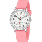 Stylish Women's Clip-On Fob Watch – Waterproof Silicone Nurse Watch in Elegant Colours