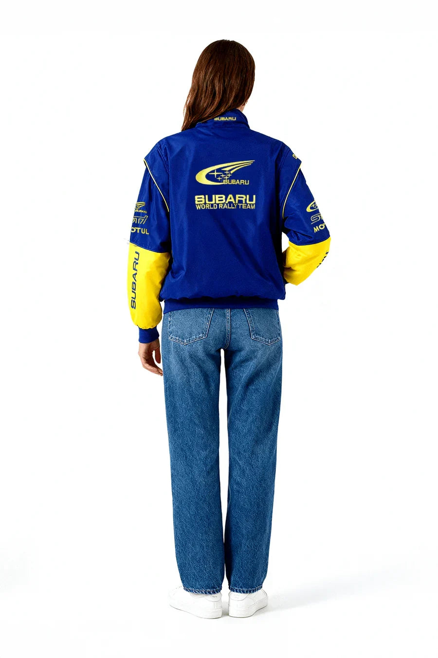 Subaru Rally Vintage Racing Jacket – Blue Edition – Unisex – Retro