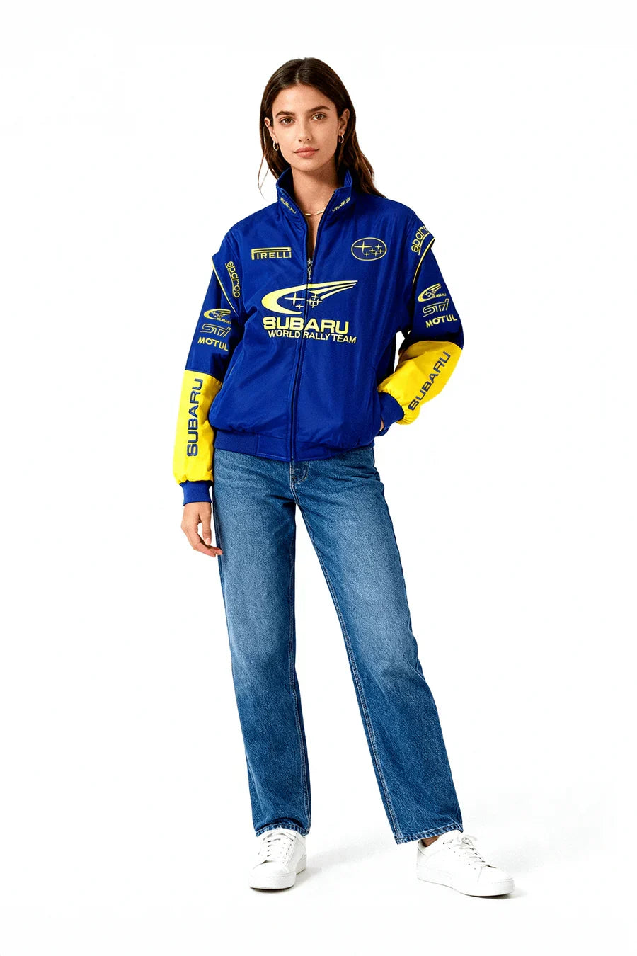 Subaru Rally Vintage Racing Jacket – Blue Edition – Unisex – Retro