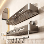 Suction Cup Bathroom Shelf, Wall-Mounted