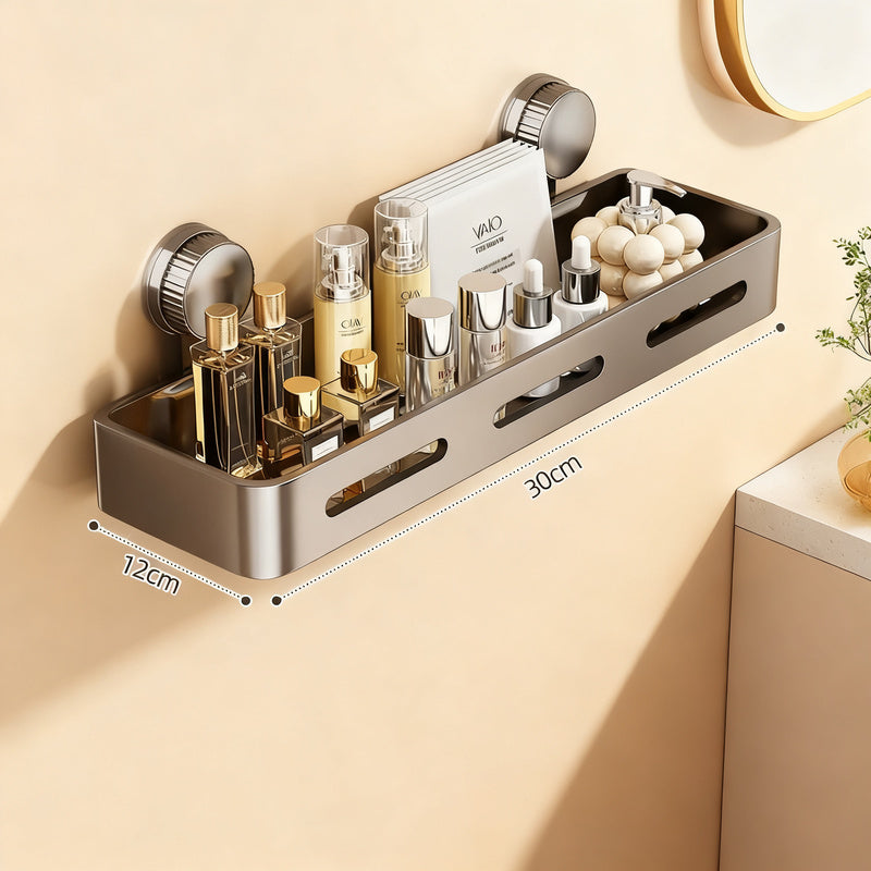 Suction Cup Bathroom Shelf, Wall-Mounted