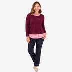 Sugar Crisp Jumper (Size - Large) - Wine