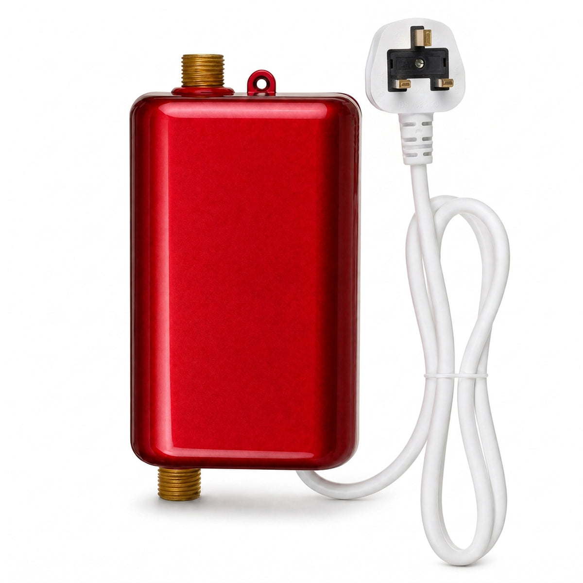 Tankless electric water heater with temperature protection