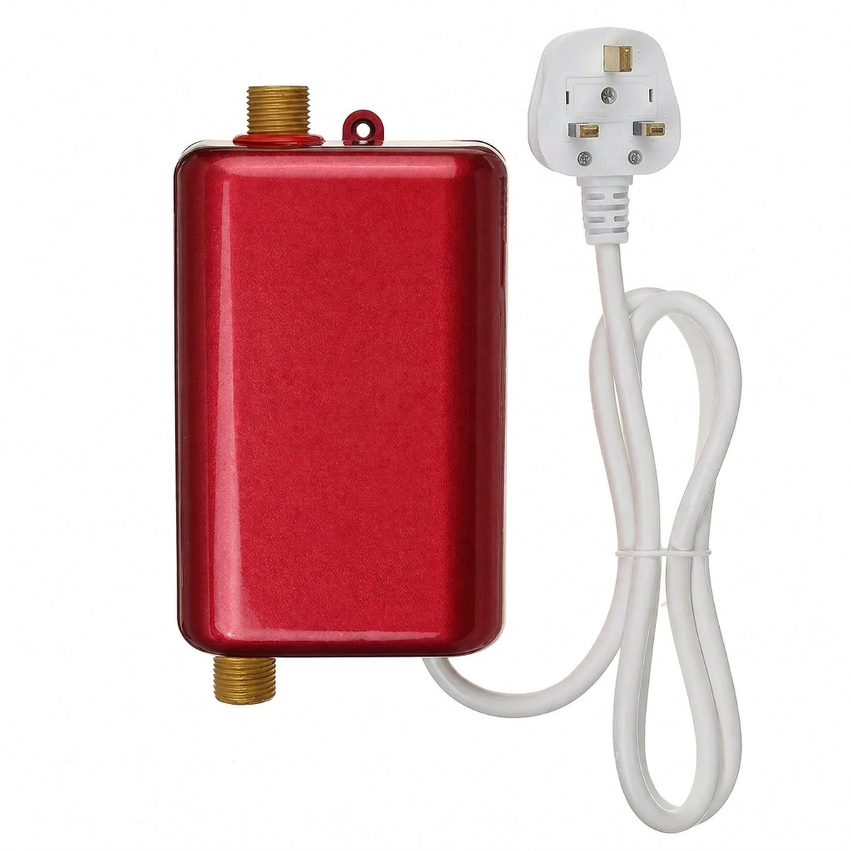 Tankless electric water heater with temperature protection