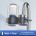 Tap water filter with adapters