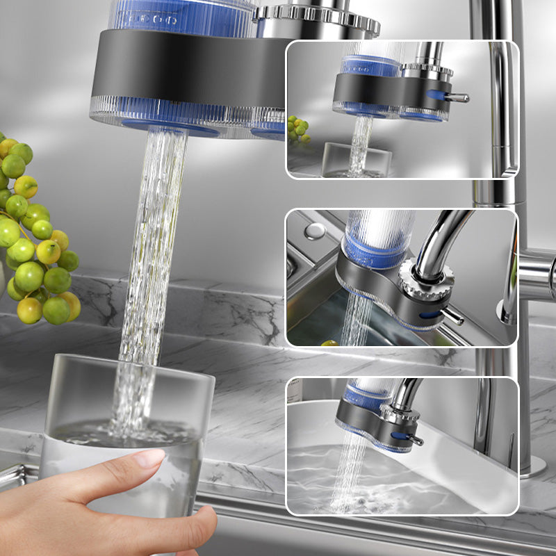 Tap water filter with adapters