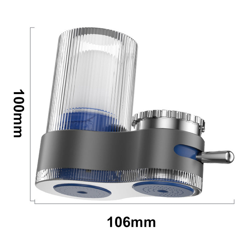 Tap water filter with adapters