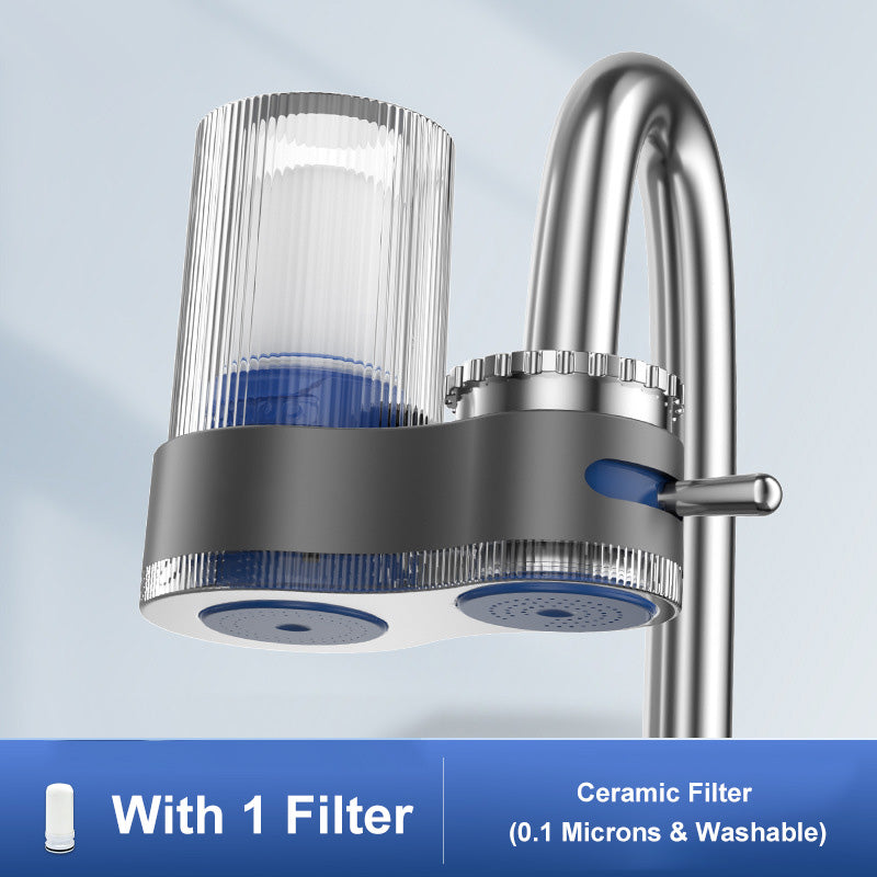 Tap water filter with adapters