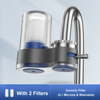 Tap water filter with adapters