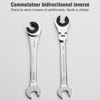 Telescopic Ratchet Wrench with Swivelling Head