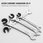 Telescopic Ratchet Wrench with Swivelling Head
