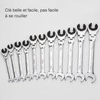 Telescopic Ratchet Wrench with Swivelling Head