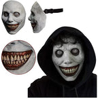 Terrifying Halloween Mask, Smiling Demon Latex Mask for Adults, Creepy Mask for Parties and Cosplay, LED Versions Also A