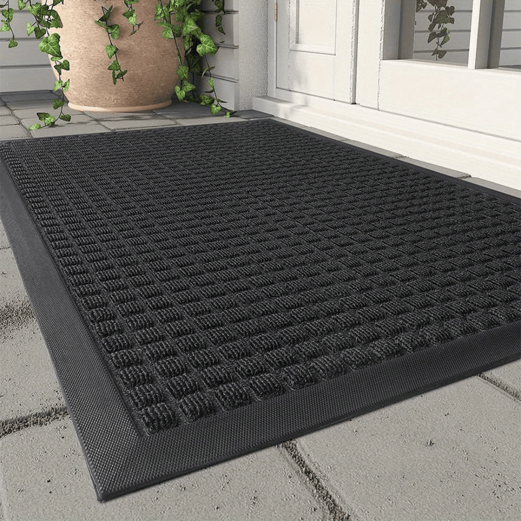 Textured doormat – diamond pattern, 45×75 cm