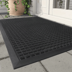 Textured doormat – diamond pattern, 45×75 cm