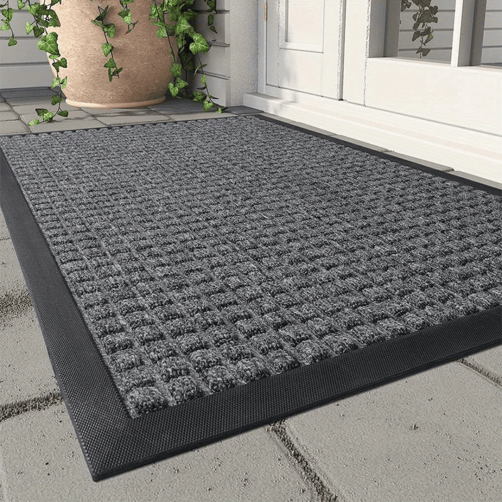Textured doormat – diamond pattern, 45×75 cm
