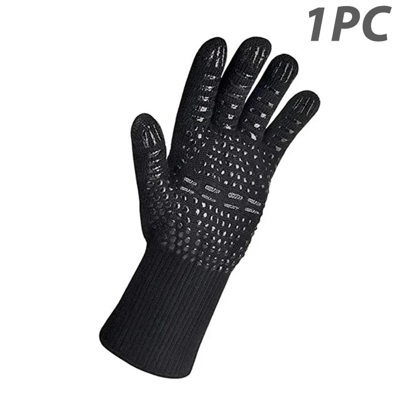ThermaGrip Heat Resistant Grill Glove – Silicone & Cotton – Non-slip & Fireproof up to 800 °C