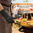 ThermaGrip Heat Resistant Grill Glove – Silicone & Cotton – Non-slip & Fireproof up to 800 °C