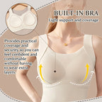 Thermal Tank Top with Built-In Bra | Shaping & Seamless | Warm & Comfortable