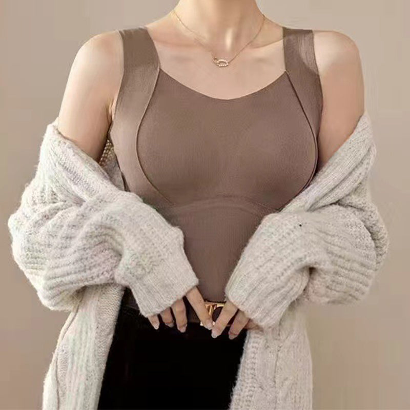 Thermal Tank Top with Built-In Bra | Shaping & Seamless | Warm & Comfortable