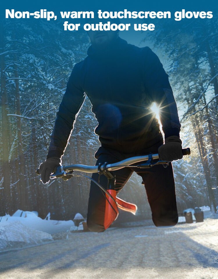 Boneroshop | Thermal Waterproof Cycling Gloves | Insulated, Breathable & Touchscreen Compatible for Cold Weather Outdoor