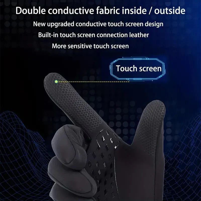 Boneroshop | Thermal Waterproof Cycling Gloves | Insulated, Breathable & Touchscreen Compatible for Cold Weather Outdoor